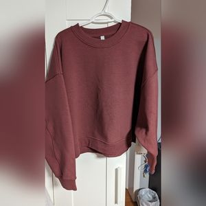 NWT Lululemon Thick Fleece Pullover sweater in Smoky Red, size M/L